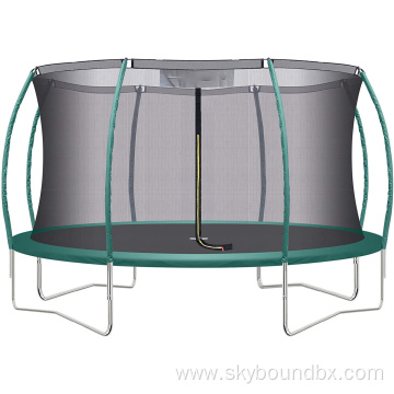 Outdoor 10/12/14/16FT Round Safety Net Trampoline for Kids